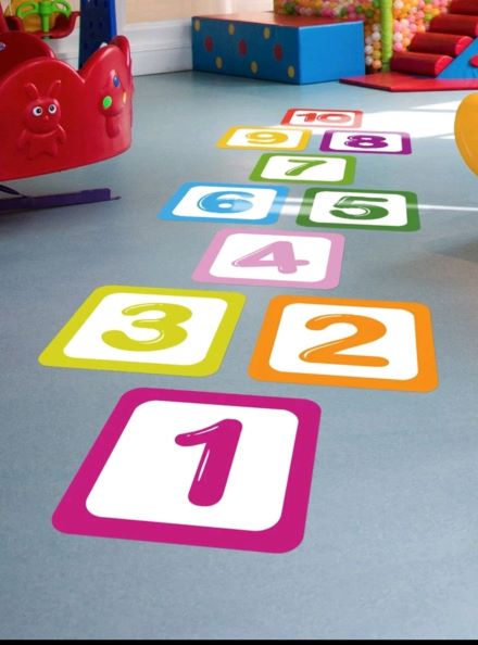 Kids Floor Wall  Stickers Numbers