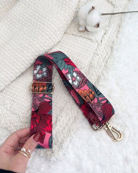 Floral hotsell bag strap