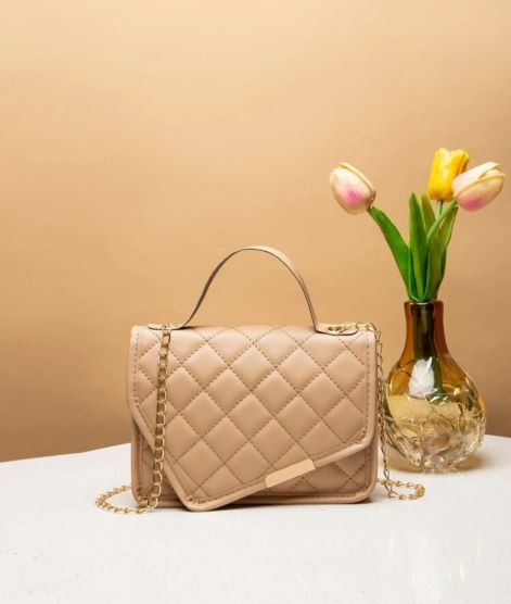 Mini Quilted Embossed Square Bag